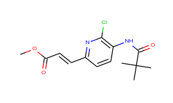 methyl 3-(6-chloro-5-pivalamidopyridin-2-yl)-acrylate