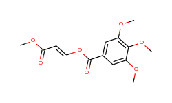 3-methoxy-3-oxo-1-propenyl 3,4,5-trimethoxybenzenecarboxylate