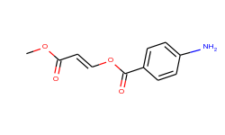 3-methoxy-3-oxo-1-propenyl 4-aminobenzenecarboxylate