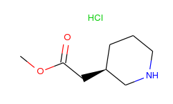 3-Piperidineacetic acid, methyl ester, hydrochloride, (3R)-