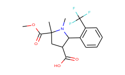 5-(methoxycarbonyl)-1,5-dimethyl-2-[2-(trifluoro-methyl)phenyl]-3-pyrrolidinecarboxylic acid