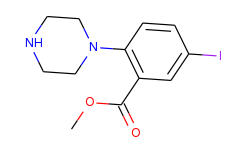 methyl 5-iodo-2-(piperazin-1-yl)benzoate