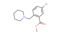 methyl 5-bromo-2-(piperidin-1-ylmethyl)benzoate