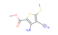 methyl 3-amino-4-cyano-5-(methylthio)thiophene-2-carboxylate
