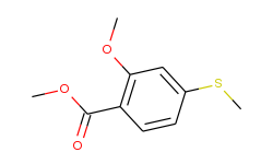 2-methoxy-4-methylsulfanyl-benzoic acid methyl ester