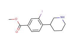 methyl 3-iodo-4-(piperidin-3-yl)benzoate