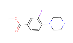 methyl 3-iodo-4-(piperazin-1-yl)benzoate