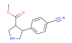trans-methyl 4-(4-cyanophenyl)pyrrolidine-3-carboxylate