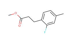 Benzenepropanoic acid, 2-fluoro-4-methyl-, methyl ester