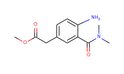 methyl 2-(4-amino-3-(dimethylcarbamoyl)phenyl)acetate