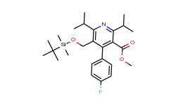 Methyl 5-(tert-Butyldimethylsilyloxymethyl-2,6-diisopropyl-4-(4-fluorophenyl)-pyridine-3-carboxylate