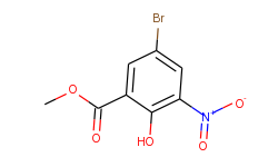 Benzoic acid, 5-bromo-2-hydroxy-3-nitro-, methyl ester