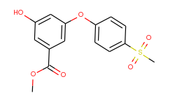 methyl 3-hydroxy-5-(4-(methylsulfonyl)phenoxy)benzoate