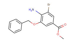 Benzoic acid, 4-amino-3-bromo-5-(phenylmethoxy)-, methyl ester