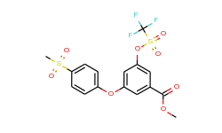 methyl 3-(4-(methylsulfonyl)phenoxy)-5-(trifluoromethylsulfonyloxy)benzoate