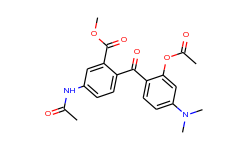 4'-Acetamido-2-acetoxy-4-dimethylamino-2'-methoxycarbonyl-benzophenone