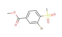 Methyl 3-Bromo-4-(methylsulfonyl)benzoate