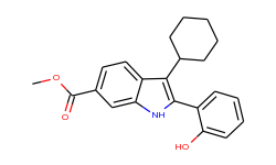 methyl 3-cyclohexyl-2-(2-hydroxyphenyl)-1h-indole-6-carboxylate