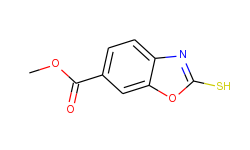 2-mercaptobenzooxazole-6-carboxylic acid methyl ester