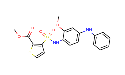 methyl 3-[(4-anilino-2-methoxyphenyl)sulfamoyl]thiophene-2-carboxylate