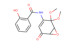 n-(2,2-dimethoxy-5-oxo-7-oxabicyclo[4.1.0]hept-3-en-3-yl)-2-hydroxybenzamide