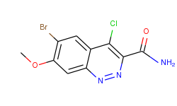 6-bromo-4-chloro-7-methoxycinnoline-3-carboxamide