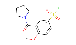 4-methoxy-3-(pyrrolidin-1-ylcarbonyl)-benzenesulfonyl chloride