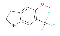 methyl 6-(trifluoromethyl)-2,3-dihydro-1h-indol-5-yl ether