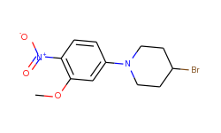 4-bromo-1-(3-methoxy-4-nitrophenyl)piperidine