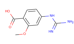 4-guanidino-2-methoxy-benzoic acid