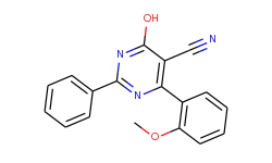 4-hydroxy-6-(2-methoxyphenyl)-2-phenyl-5-pyrimidinecarbonitrile