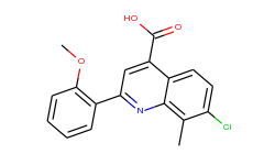 7-chloro-2-(2-methoxyphenyl)-8-methylquinoline-4-carboxylic acid