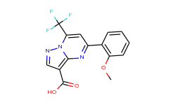 5-(2-methoxyphenyl)-7-(trifluoromethyl)pyrazolo-[1,5-a]pyrimidine-3-carboxylic acid
