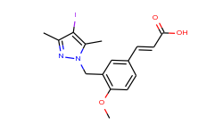 (2e)-3-{3-[(4-iodo-3,5-dimethyl-1h-pyrazol-1-yl)-methyl]-4-methoxyphenyl}acrylic acid