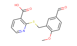 2-[(5-formyl-2-methoxybenzyl)thio]nicotinic acid