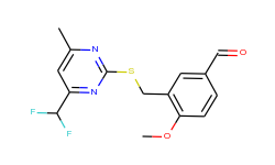 3-({[4-(difluoromethyl)-6-methylpyrimidin-2-yl]-thio}methyl)-4-methoxybenzaldehyde