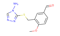 3-{[(4-amino-4h-1,2,4-triazol-3-yl)thio]methyl}-4-methoxybenzaldehyde