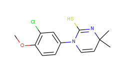 1-(3-chloro-4-methoxyphenyl)-4,4-dimethyl-1,4-dihydropyrimidine-2-thiol