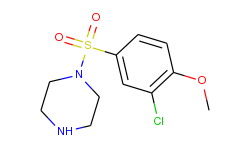 1-[(3-chloro-4-methoxyphenyl)sulfonyl]piperazine