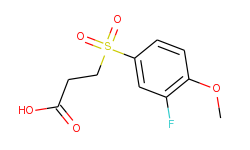 3-(3-fluoro-4-methoxy-benzenesulfonyl)-propionic acid
