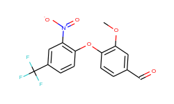 3-methoxy-4-[2-nitro-4-(trifluoromethyl)phenoxy]-benzaldehyde