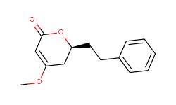 2H-Pyran-2-one, 5,6-dihydro-4-methoxy-6-(2-phenylethyl)-, (6S)-