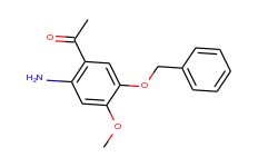 ethanone, 1-[2-amino-4-methoxy-5-(phenylmethoxy)phenyl]-