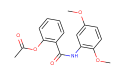 2-(2,5-dimethoxyphenylcarbamoyl)phenyl acetate