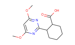 2-(4,6-dimethoxypyrimidin-2-yl)cyclohexane-carboxylic acid