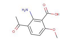 benzoic acid, 3-acetyl-2-amino-6-methoxy-