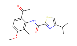 2-thiazolecarboxamide,n-(6-acetyl-3-methoxy-2-methylphenyl)-4-(1-methylethyl)-
