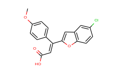 3-(5-chloro-1-benzofuran-2-yl)-3-(4-methoxyphenyl) acrylic acid