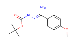 n-[1-amino-1-(4-methoxyphenyl)methylidene]-hydrazinecarboxylic acid tert-butyl ester
