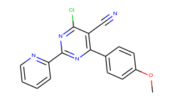 4-chloro-6-(4-methoxyphenyl)-2-(2-pyridinyl)-5-pyrimidinecarbonitrile